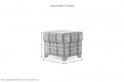 Sydney Plus von Schröno - Polstergespann betongrau