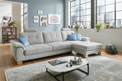 PP-LA19101 von Polipol - Ecksofa Ausführung rechts silver