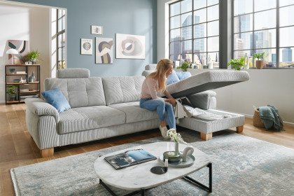 PP-LA19101 von Polipol - Ecksofa Ausführung rechts silver