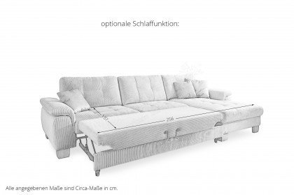 PP-LA19101 von Polipol - Ecksofa Ausführung rechts silver