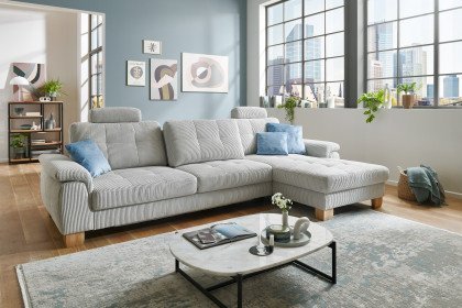 PP-LA19101 von Polipol - Ecksofa Ausführung rechts silver