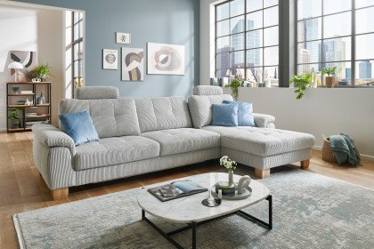 PP-LA19101 von Polipol - Ecksofa Ausführung rechts silver