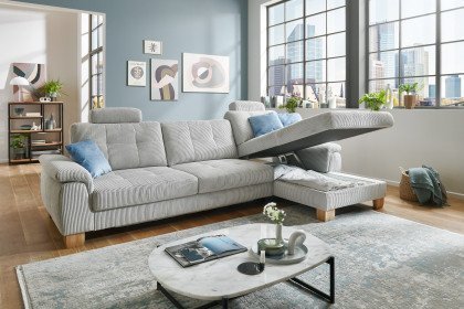 PP-LA19101 von Polipol - Ecksofa Ausführung rechts silver