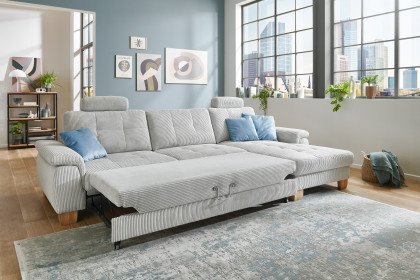 PP-LA19101 von Polipol - Ecksofa Ausführung rechts silver