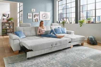 PP-LA19101 von Polipol - Ecksofa Ausführung rechts silver