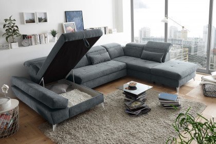 Cosima von ED-Lifestyle - Sofalandschaft rechts anthrazit