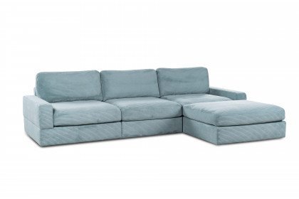 Napoli-LE22 von Sit & More - Polsterecke Variante rechts blau-grau