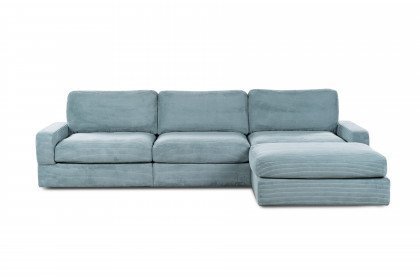 Napoli-LE22 von Sit & More - Polsterecke Variante rechts blau-grau