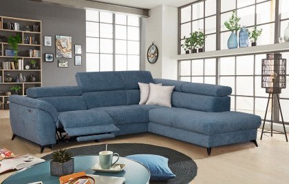 Boca von Matex - Ecksofa Ausführung rechts blau