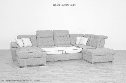 Bilbao von Matex - Wohnlandschaft rechts granit