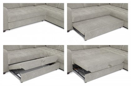 Split-LE23 von Matex - Eckcouch rechts grau