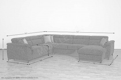 Bahia von Matex - Sofalandschaft links anthrazit