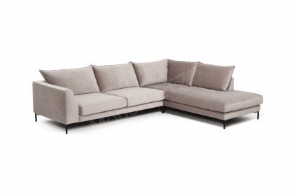 Tailos S von Vilmers - Eckgarnitur mit Hocker dirty sand