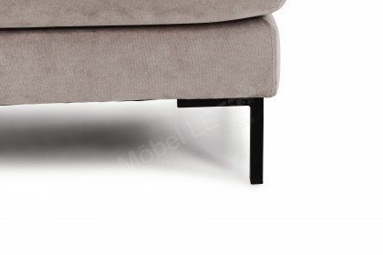 Tailos S von Vilmers - Eckgarnitur mit Hocker dirty sand