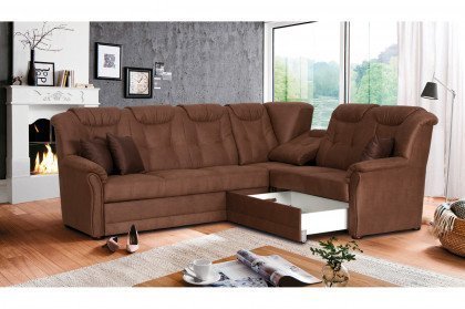 Linz von Matex - Ecksofa Variante rechts hellbraun