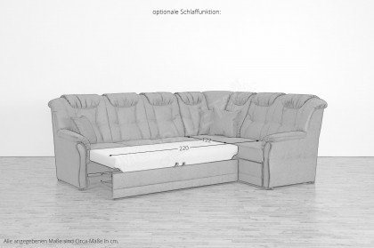 Linz von Matex - Ecksofa Variante rechts hellbraun