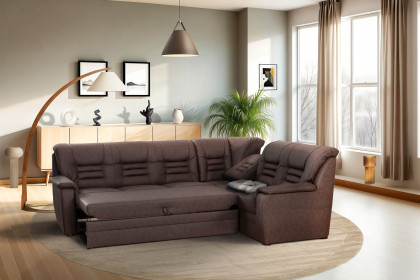 Merlin von Matex - Eckcouch Variante rechts kastanie