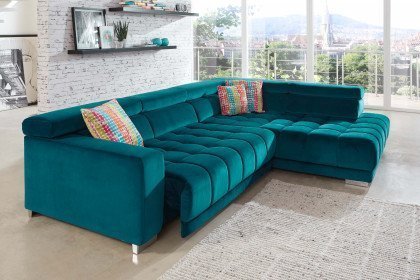 MP-IN16008 von Megapol - Ecksofa Variante rechts petrol