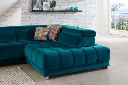 MP-IN16008 von Megapol - Ecksofa Variante rechts petrol