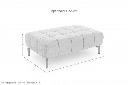 MP-IN23009 von Megapol - Ecksofa Variante rechts silver