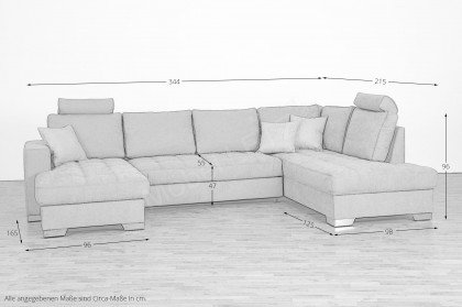 Nils von Matex - Wohnlandschaft rechts grau