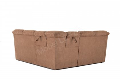 Orion-LE19 von Matex - Ecksofa hellbraun