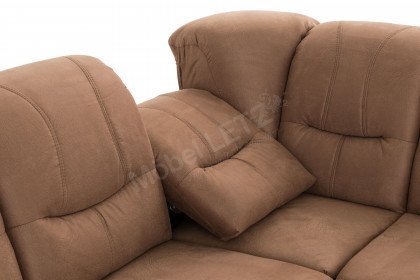 Orion-LE19 von Matex - Ecksofa hellbraun