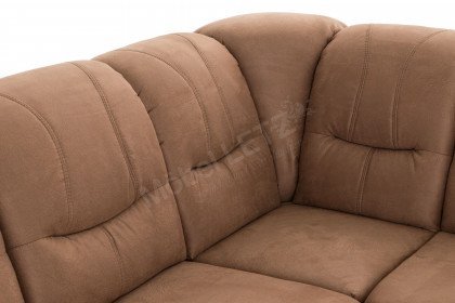 Orion-LE19 von Matex - Ecksofa hellbraun