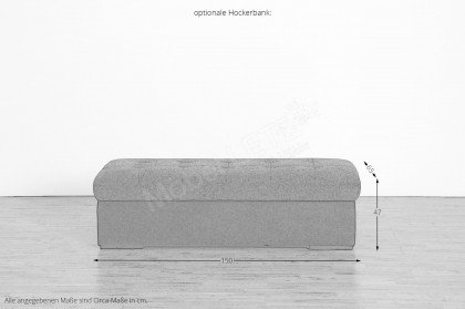 Antalia von Matex - Polstersofa rechts dunkelgrau-anthrazit