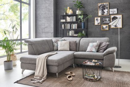 Serenity 2068 von Polsteria - Polsterecke Ausführung links savannah