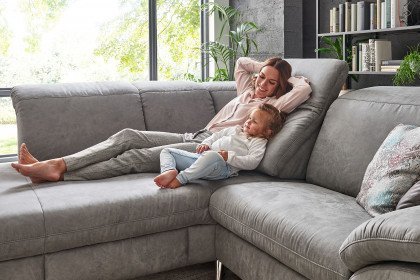 Serenity 2068 von Polsteria - Polsterecke Ausführung links savannah