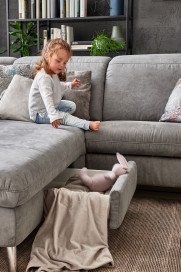 Serenity 2068 von Polsteria - Polsterecke Ausführung links savannah