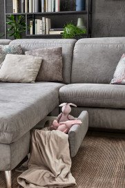 Serenity 2068 von Polsteria - Polsterecke Ausführung links savannah