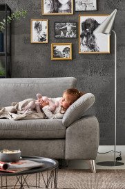 Serenity 2068 von Polsteria - Polsterecke Ausführung links savannah