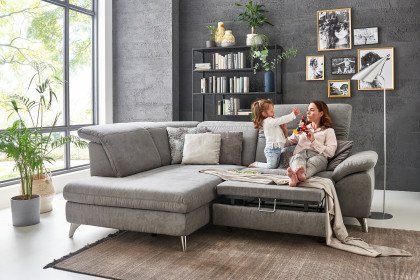 Serenity 2068 von Polsteria - Polsterecke Ausführung links savannah