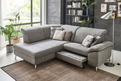 Serenity 2068 von Polsteria - Polsterecke Ausführung links savannah