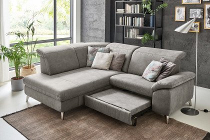 Serenity 2068 von Polsteria - Polsterecke Ausführung links savannah