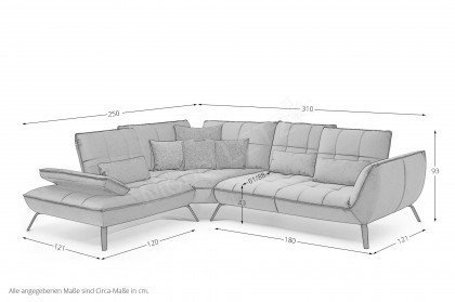 Ticona 2006 von Poco Polstermöbel - Ecksofa Variante links olive