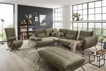 Ticona 2006 von Poco Polstermöbel - Ecksofa Variante links olive