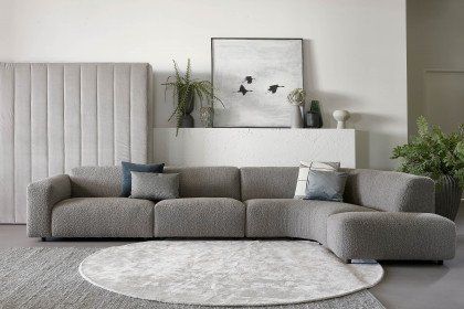 Ascoli-LE23 von Easy Sofa - Eckcouch rechts grau