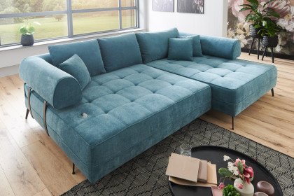 Nico von AZ Iwaniccy - Ecksofa rechts petrol