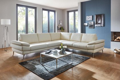 Civita von Polinova - Ledergarnitur Variante rechts white