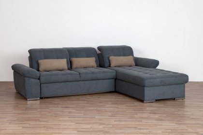 Deltas von Matex - Eckgarnitur rechts grau-blau