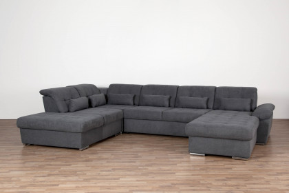 Delta-LE23 von Matex - XXL-Sofa links grau