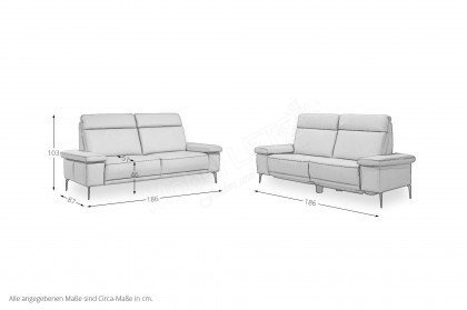 Modern Classic HL von Gruber - Echtleder-Duo champagne