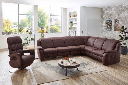 Palisa System 2070 von Polsteria - Ecksofa Ausführung rechts chocco