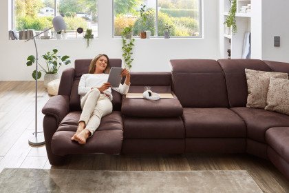 Palisa System 2070 von Polsteria - Ecksofa Ausführung rechts chocco