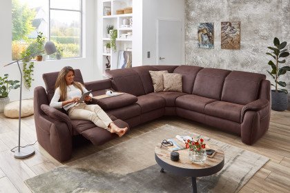 Palisa System 2070 von Polsteria - Ecksofa Ausführung rechts chocco