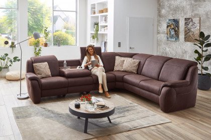 Palisa System 2070 von Polsteria - Ecksofa Ausführung rechts chocco