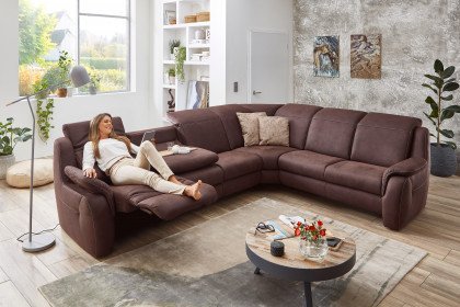 Palisa System 2070 von Polsteria - Ecksofa Ausführung rechts chocco